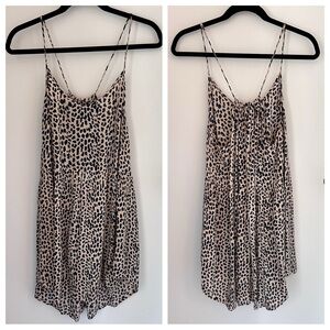 LAST CALL! DELETING 1/15! Price reduced!! Leopard Print Spaghetti Strap Dress